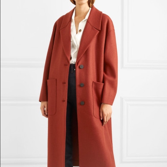 NWT Harris Wharf London Oversized Rust Coat - Picture 2 of 7